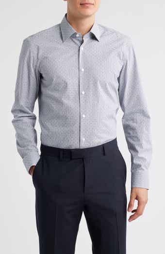 BOSS Hank Kent Slim Fit Performance Stretch Cotton Dress Shirt