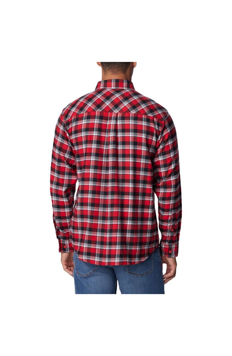 Columbia Scarlet Ohio State Buckeyes Flare Gun Flannel Long Sleeve Shirt, Alternate, color, Scarlet