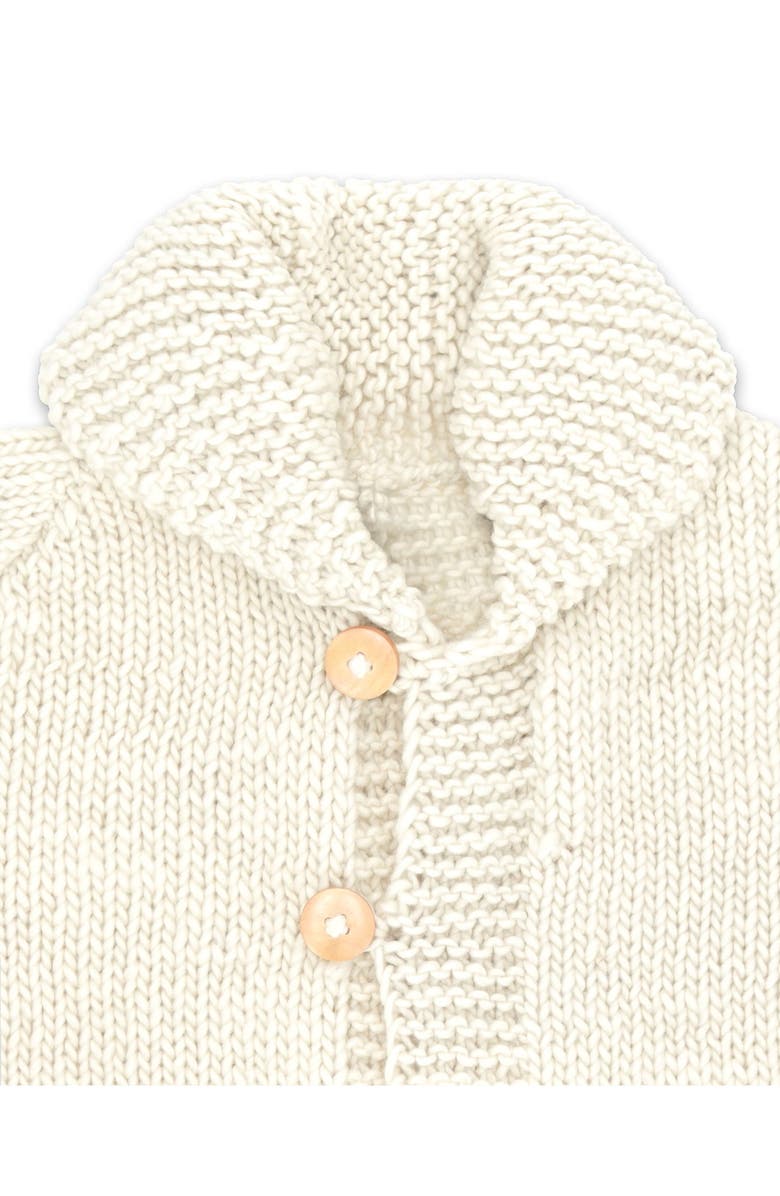 Fortela Chamula Merino Wool Cardigan, Alternate, color, Ivory