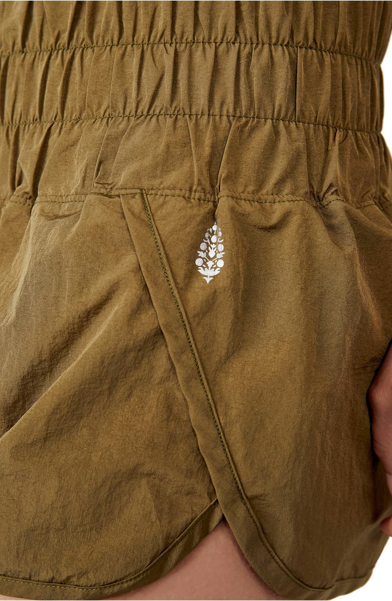 Free People FP Movement The Way Home Shorts, Alternate, color, Army