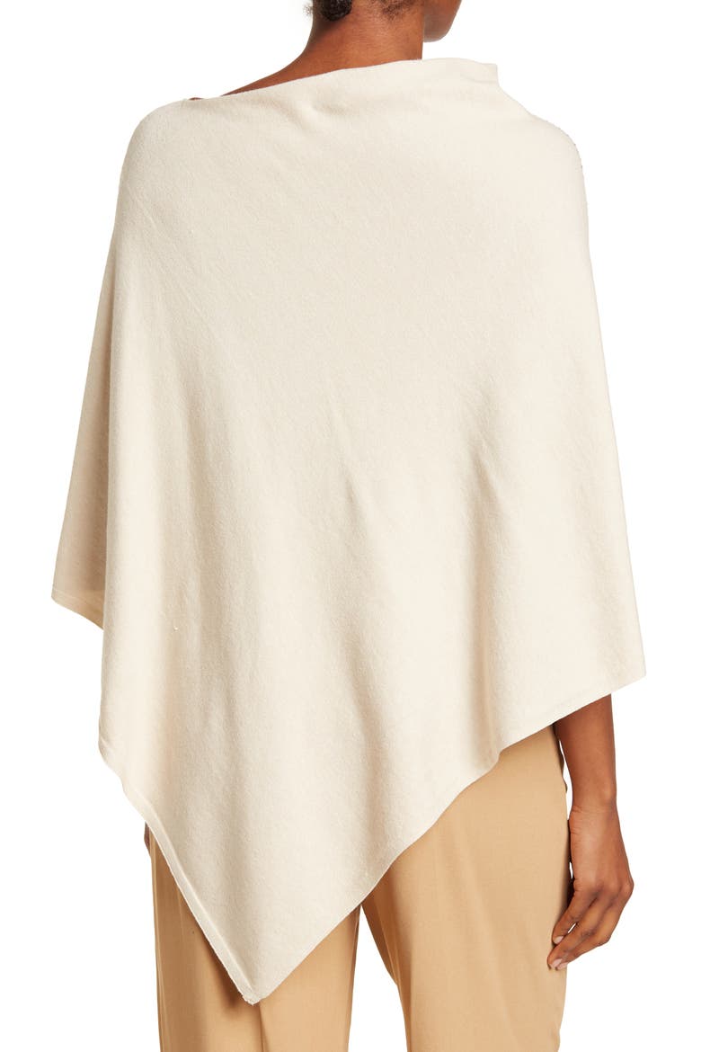 Sequined Poncho, Alternate, color, BEIGE