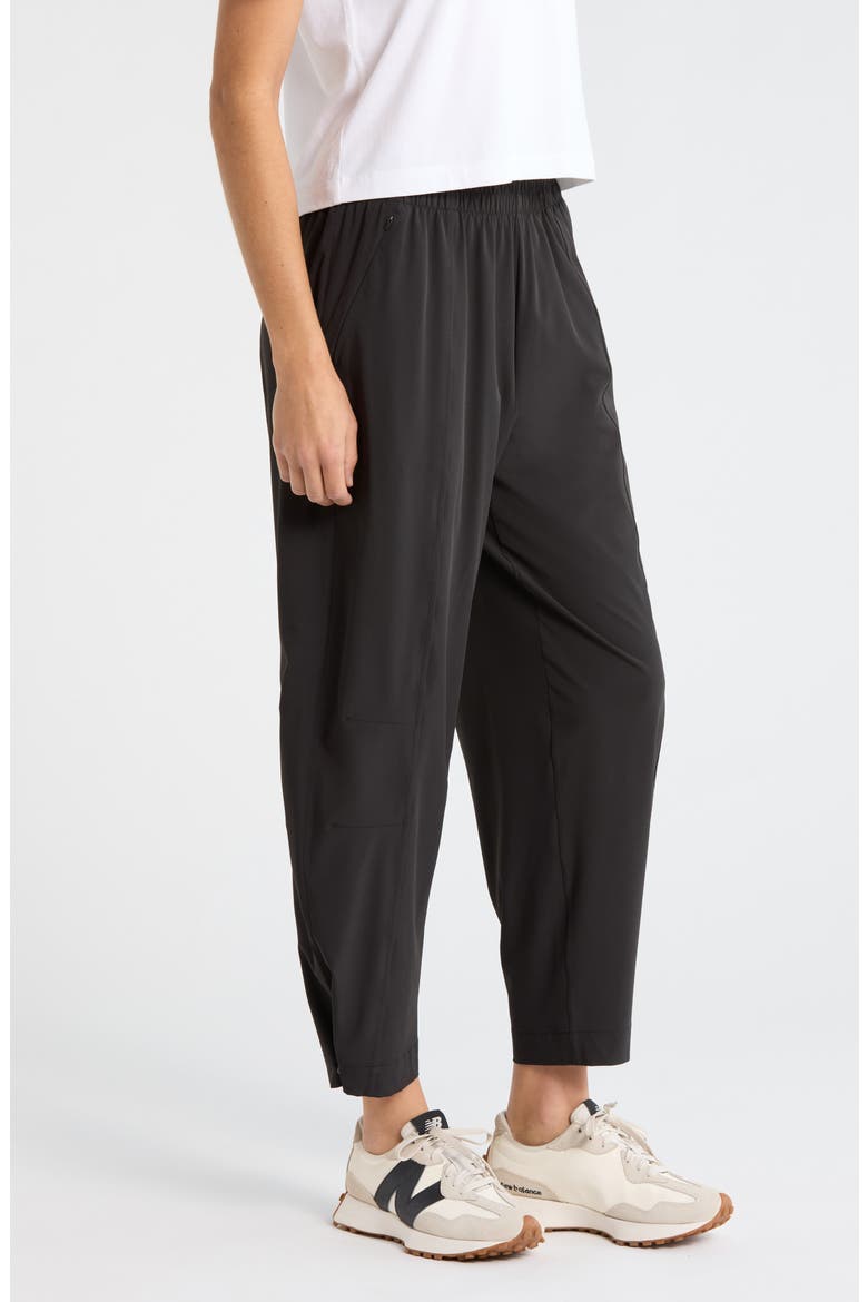 Atlas High Waist Utility Adjustable Ankle Pants, Alternate, color, BLACK