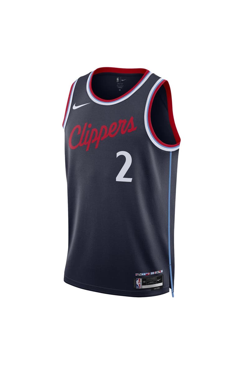 Unisex Nike Kawhi Leonard Navy LA Clippers 2024/25 Swingman Jersey - Icon Edition, Alternate, color, Navy
