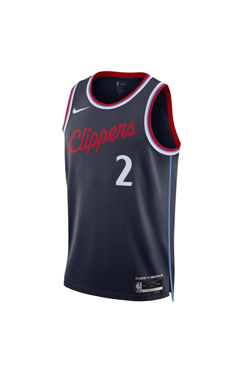 Nike Unisex Nike Kawhi Leonard Navy LA Clippers 2024/25 Swingman Jersey - Icon Edition, Alternate, color, Navy