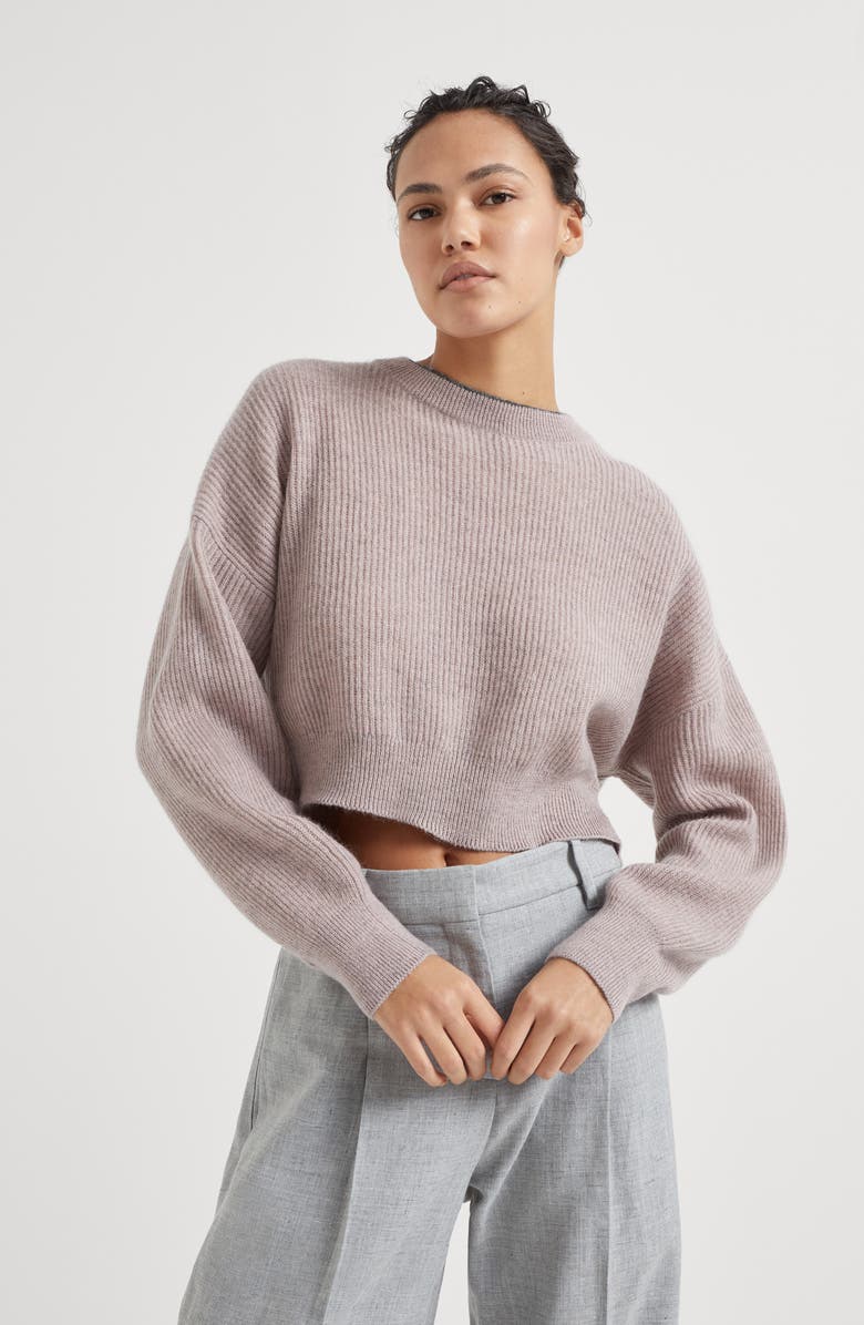 Brunello Cucinelli Crop sweater, Alternate, color, 