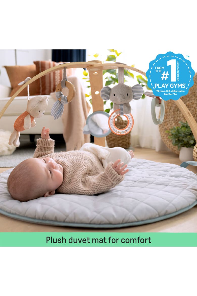 Cozy Spot Duvet Activity Gym with Self-Storage, Alternate, color, MULTICOLORED