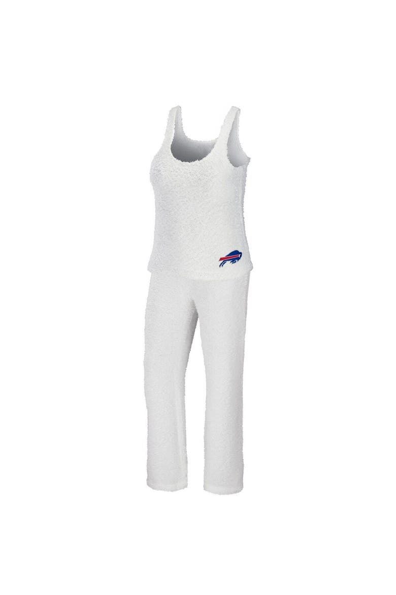 Women's WEAR by Erin Andrews Cream Buffalo Bills Cozy Scoop Neck Tank Top & Pants Sleep Set, Main, color, Cream