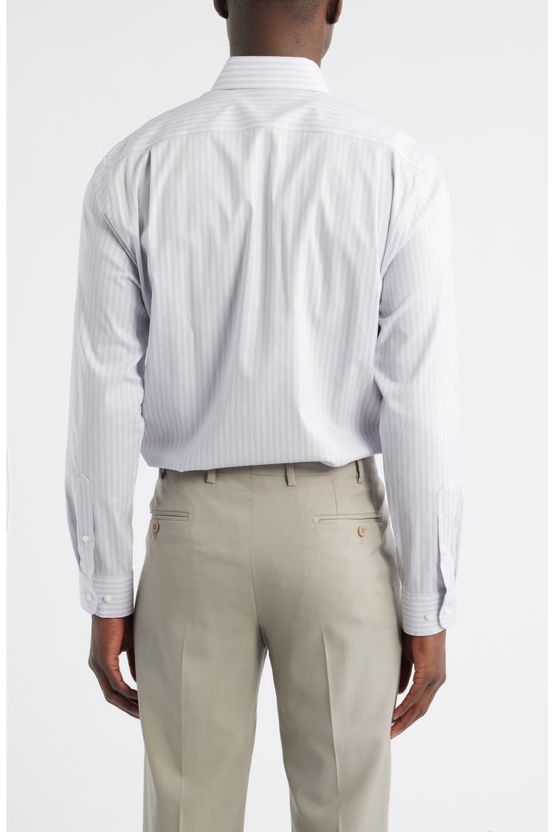 Trim Fit Premium Performance Dress Shirt, Alternate, color, PURPLE SOLARA STRIPE