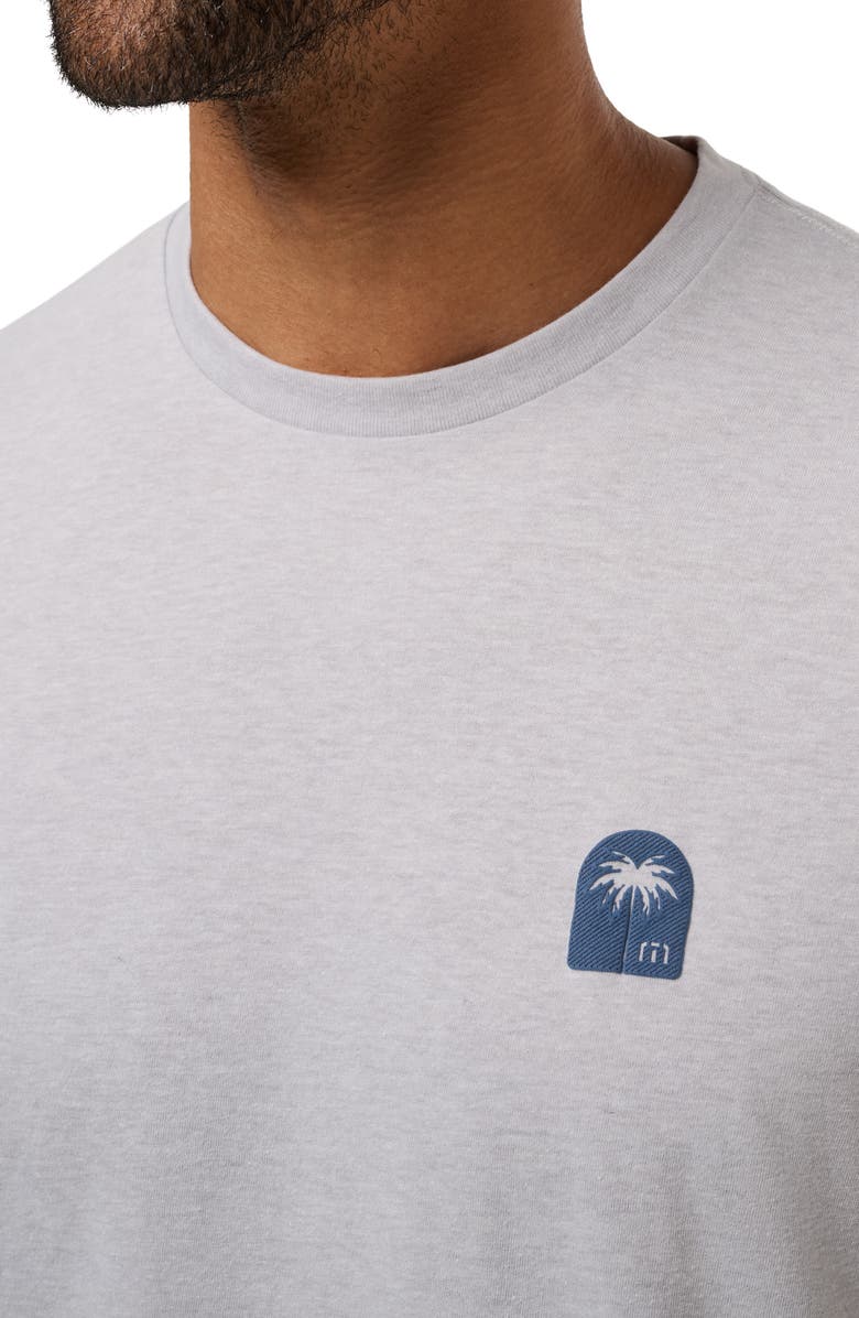 TravisMathew Top Places Logo T-Shirt, Alternate, color, Heather Light Grey