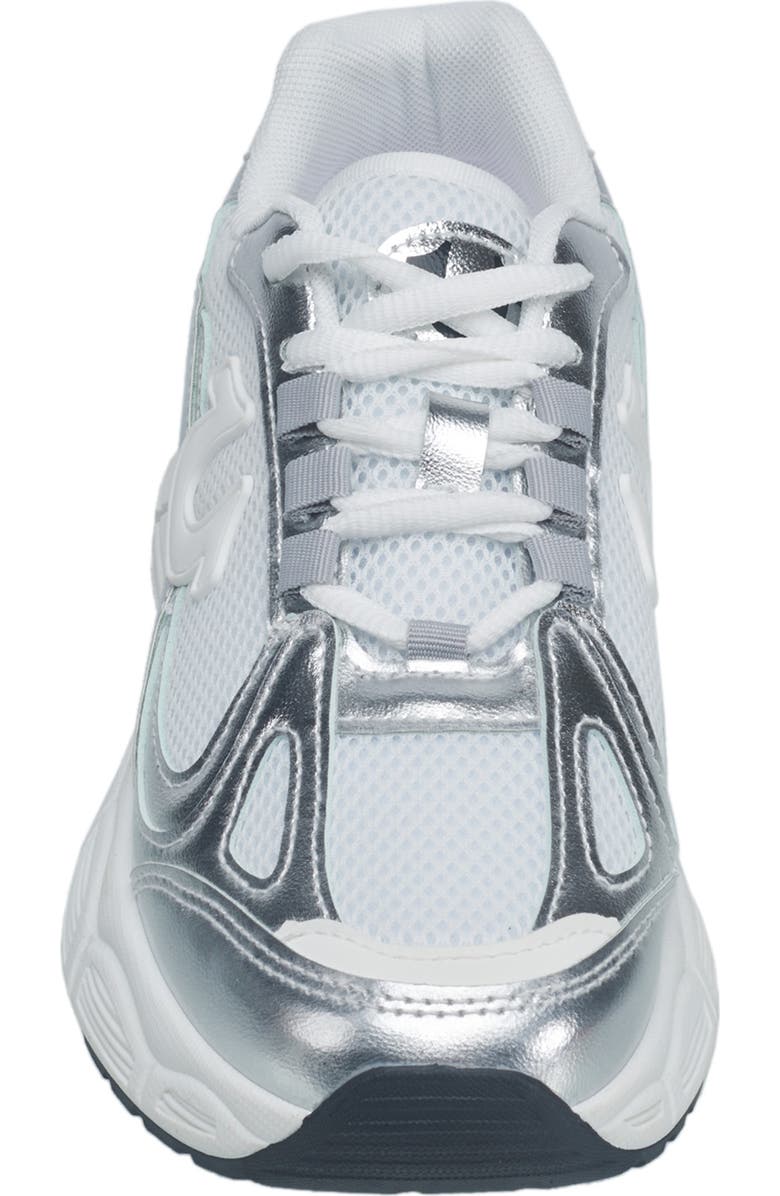 True Religion Dreezy Chunky Logo Sneaker, Alternate, color, Silver