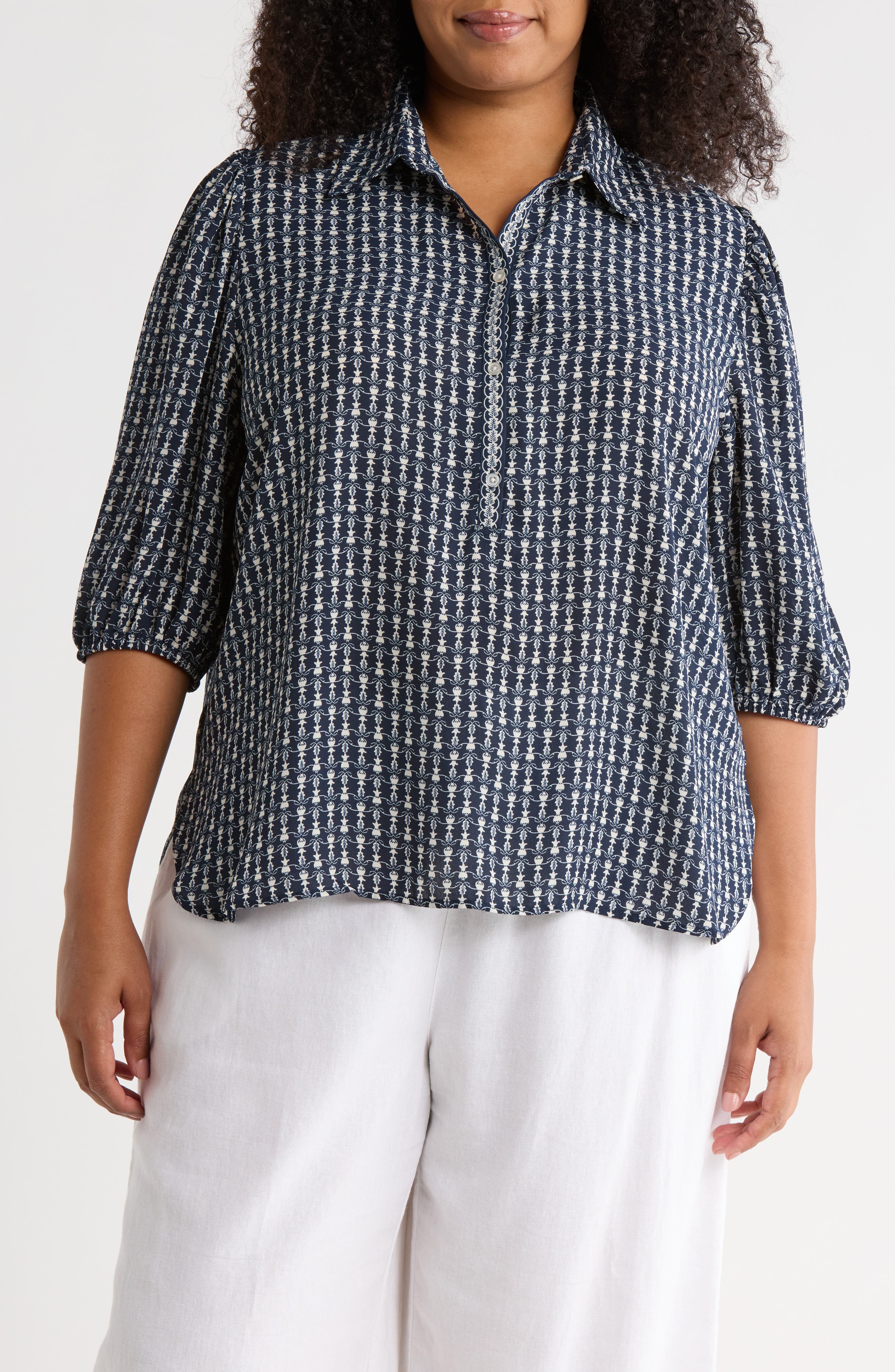 MAX STUDIO Placket Top