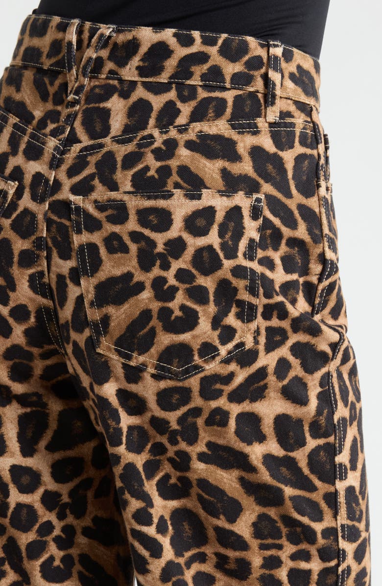 Veronica Beard Taylor High Waist Flare Jeans, Alternate, color, Washed Leopard