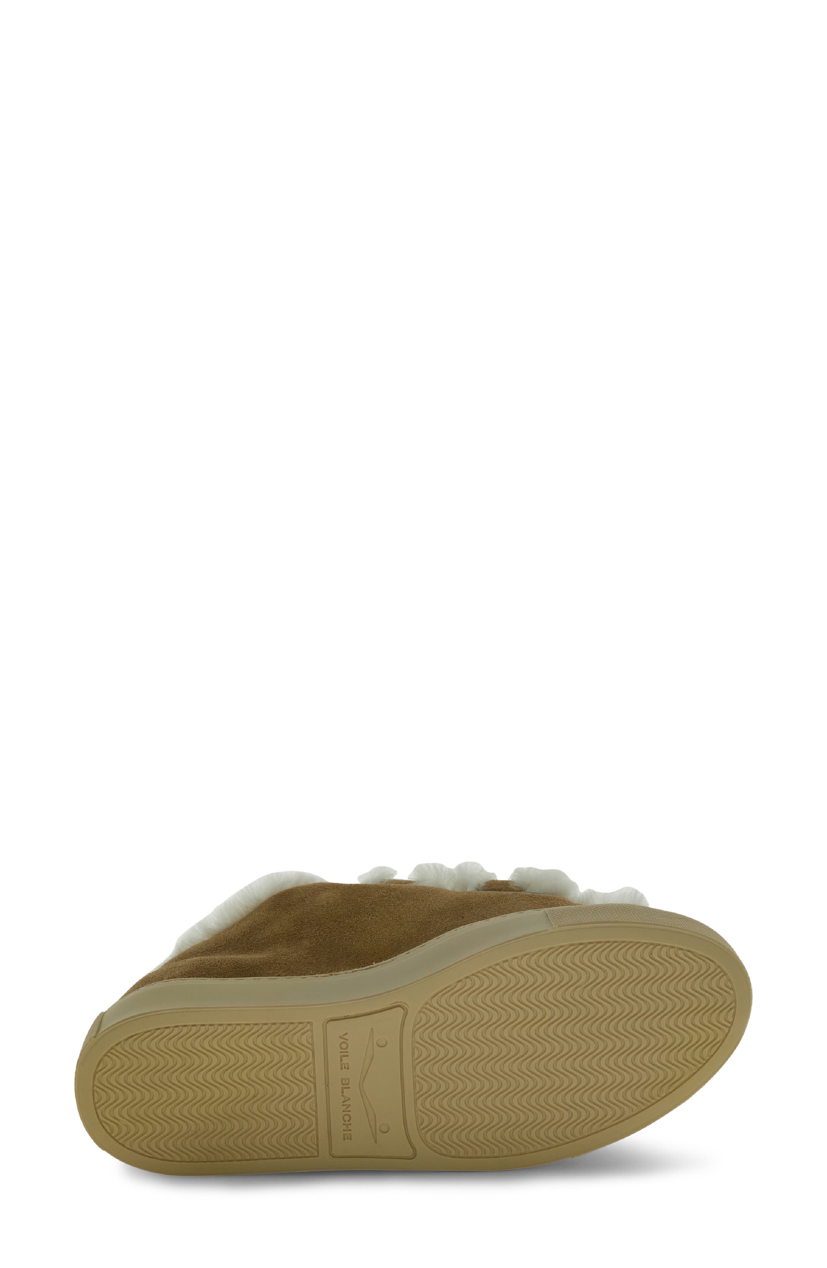 Voile Blanche Gretha Genuine Shearling Sneaker, Alternate, color, Light Brown