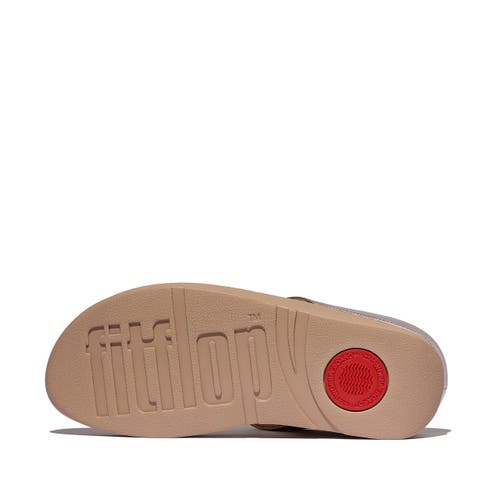 Fitflop Fino Bauble-bead Toe-post Sandals In Neutral