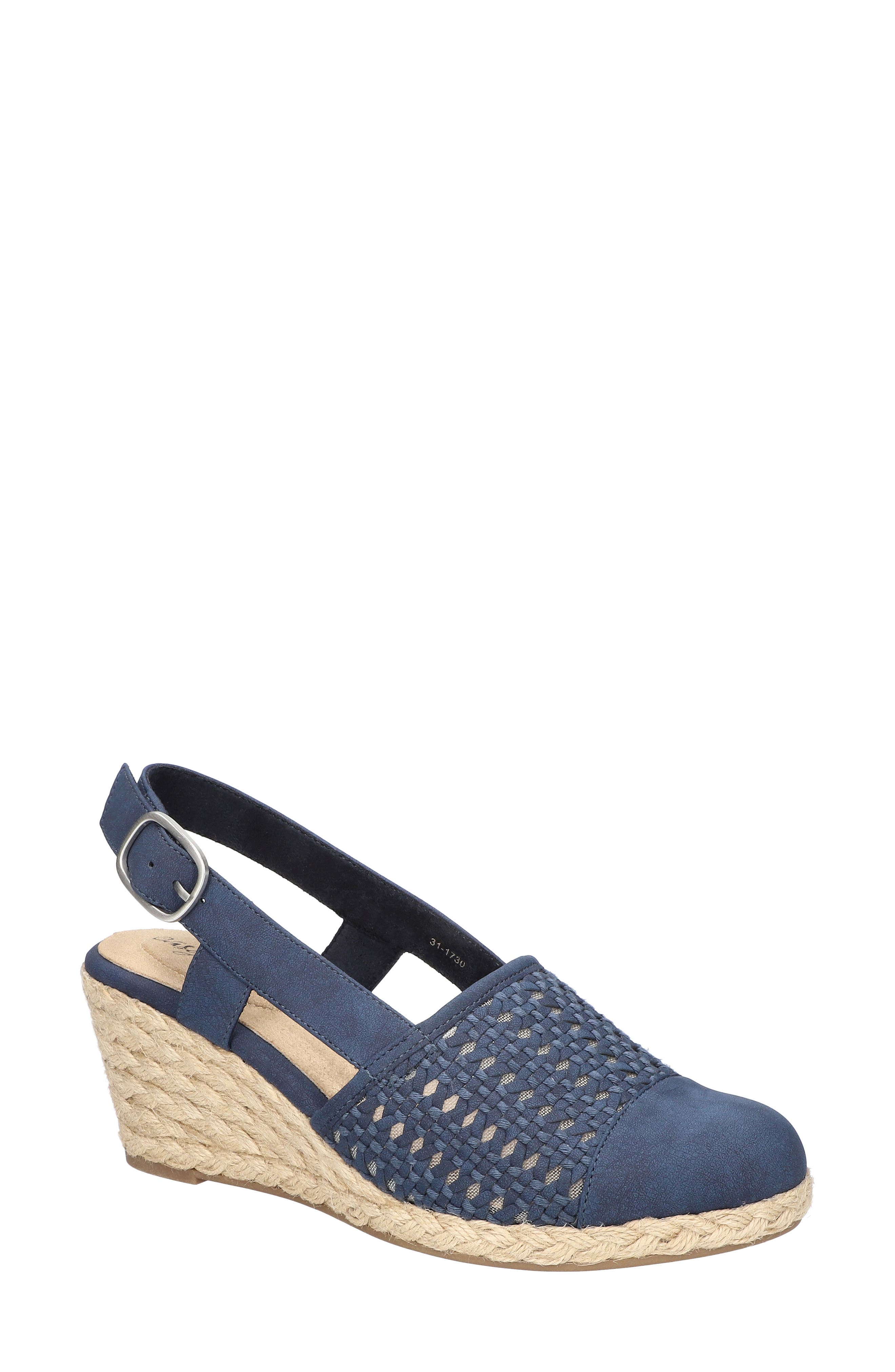 EASY STREET Taffy Wedge Pump, Main, color, Navy