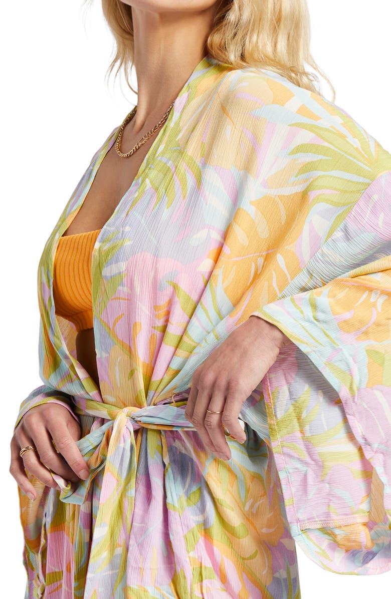 Billabong x Sun Chasers Loveland Floral Cover-Up Wrap, Alternate, color,