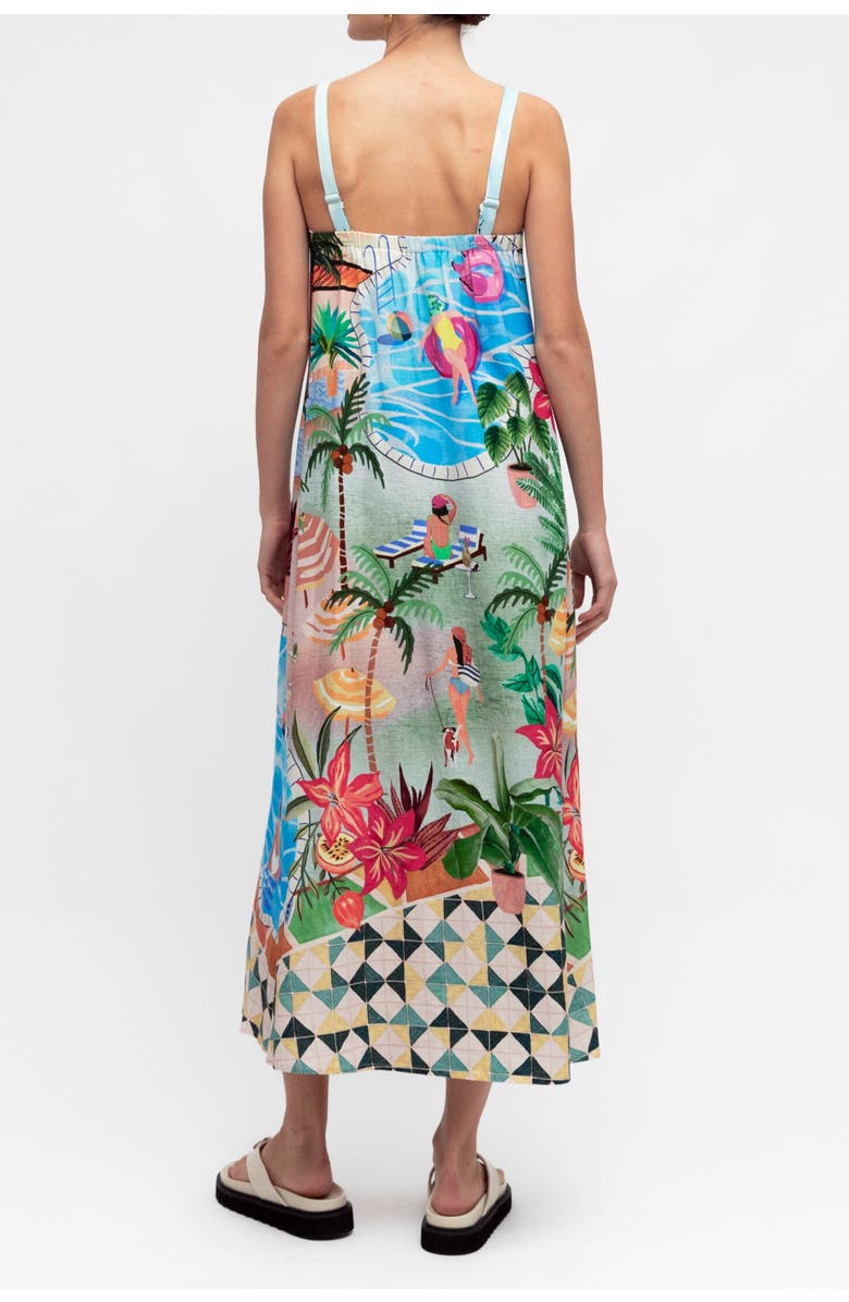 PAPER HEART Pool Side Maxi Dress, Alternate, color, Blue