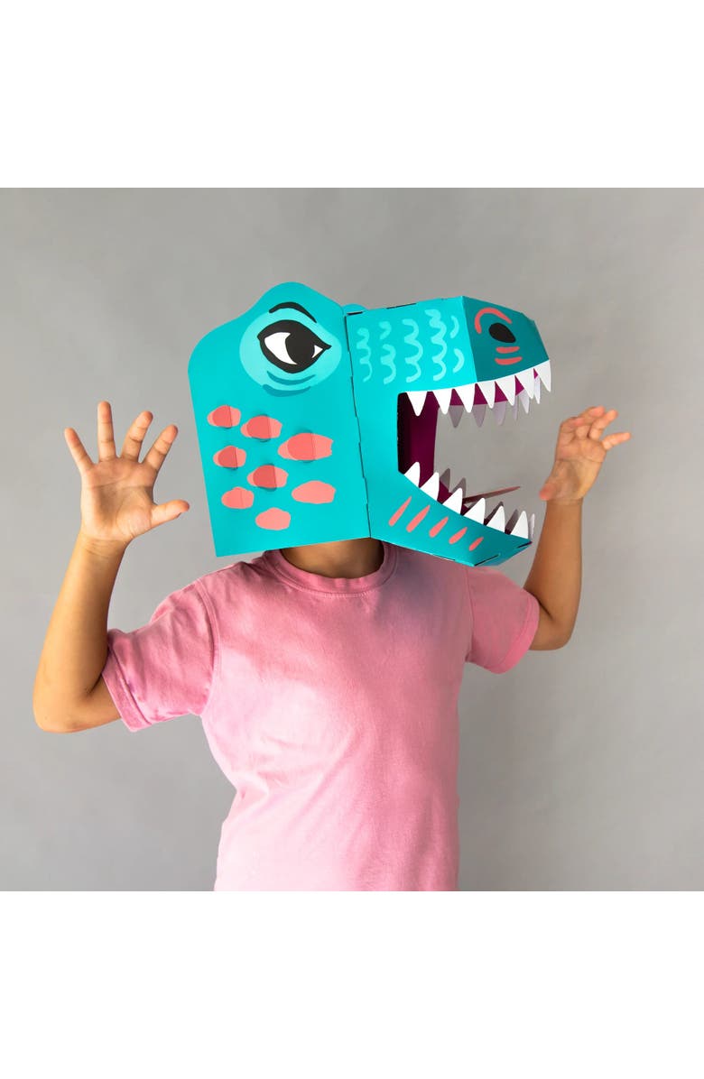 OMY 3D Mask Dino, Alternate, color, Green