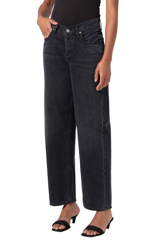 Shop Agolde V-waist Baggy Straight Leg Jeans In Hitch
