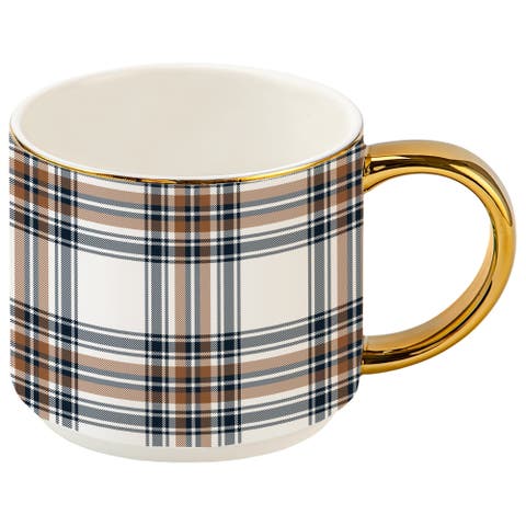 Fall Plaid 14 oz Coffee Mug