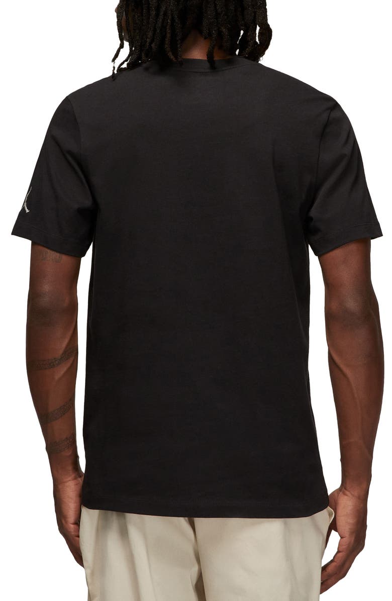 Nike Jordan Embroidered Crewneck T-Shirt, Alternate, color, Black/ Sail/ Sail