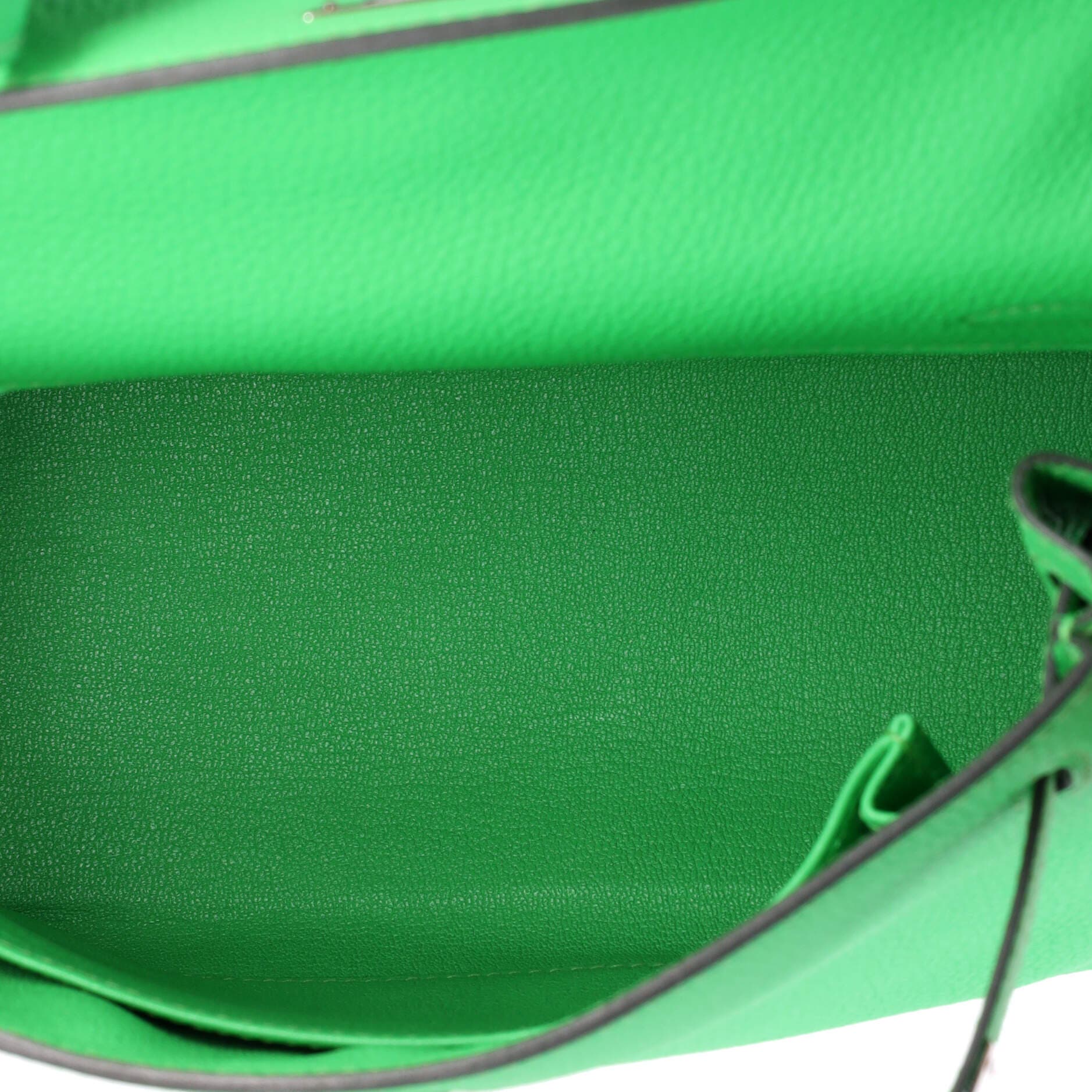 Pre-Owned Hermes Kelly Handbag Green Togo with Palladium Hardware 25, Alternate, color, Vert Comics