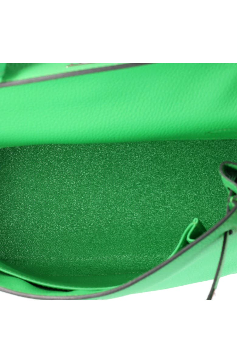 Pre-Owned Hermes Kelly Handbag Green Togo with Palladium Hardware 25, Alternate, color, Vert Comics