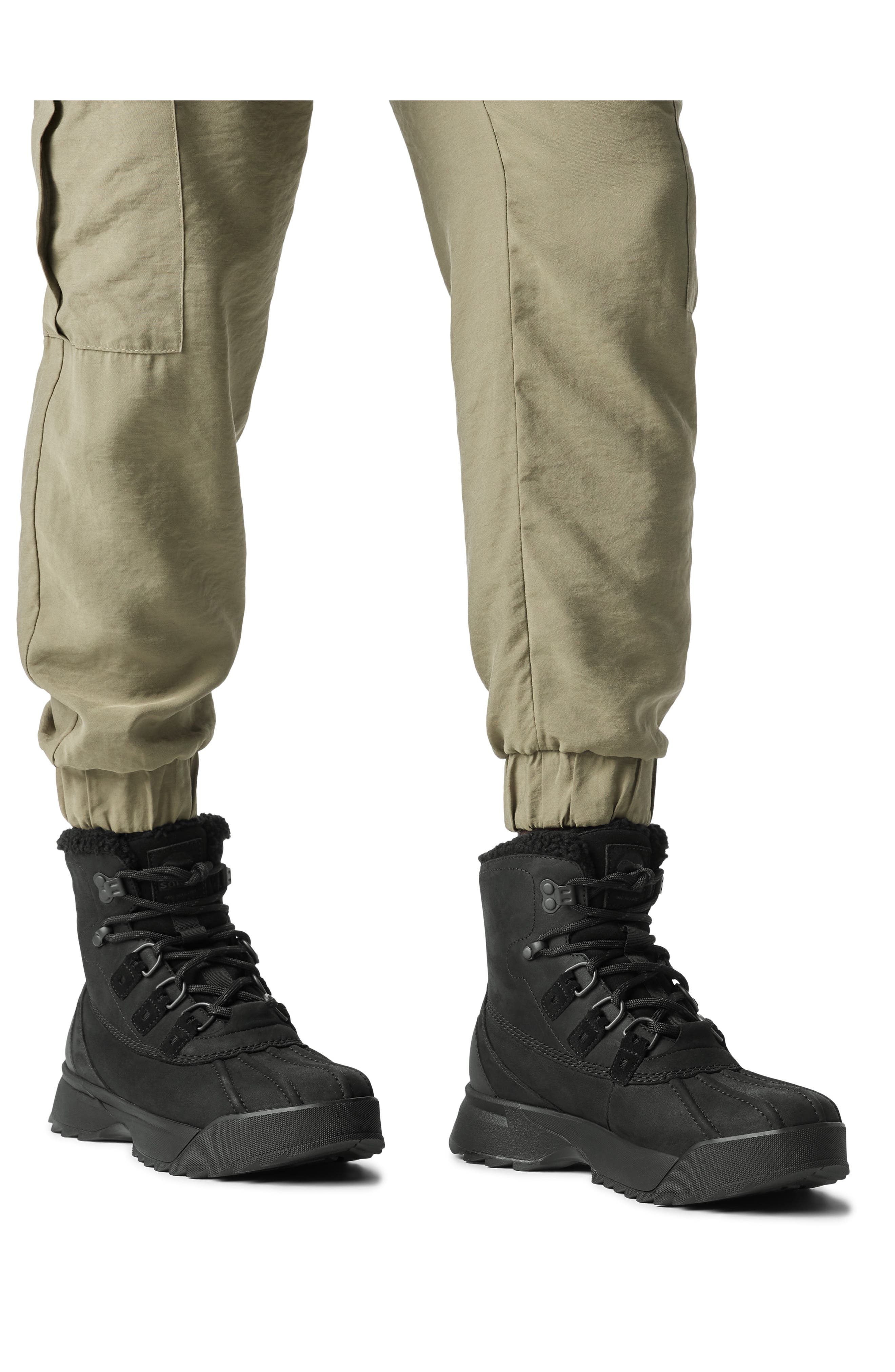 SOREL Scout 87 Lux Waterproof Hiking Boot, Alternate, color, Black/ Black