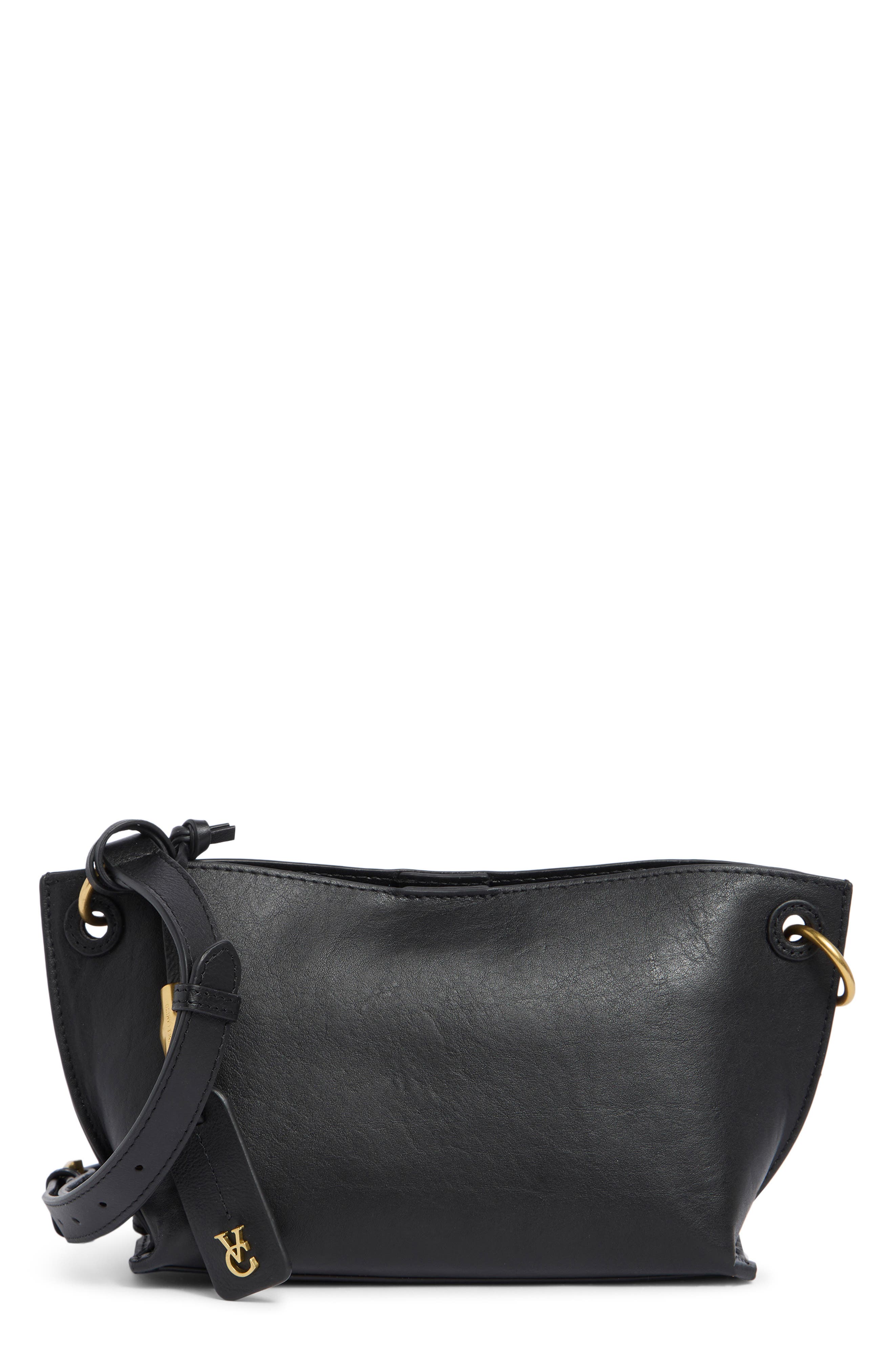 Vince Camuto Ellah Crossbody Bag, Main, color, Black