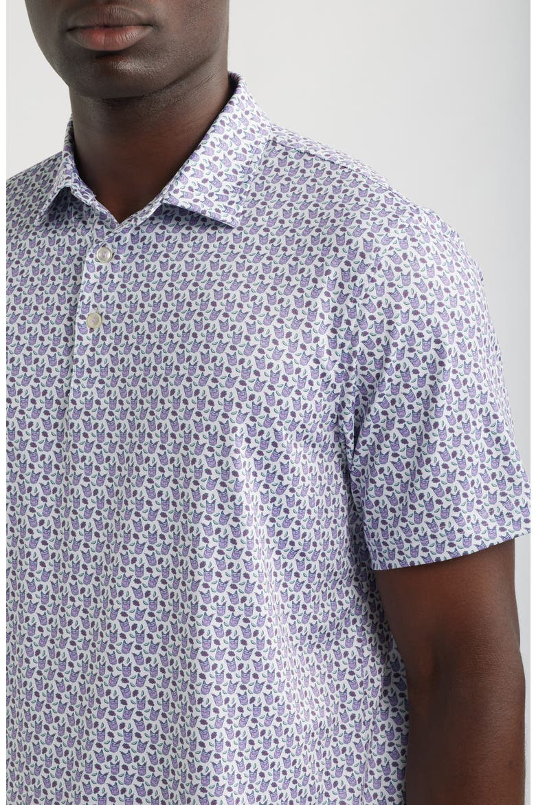 Golf Print Sankaty Performance Polo, Alternate, color, TEE COCKTAILS WHITE