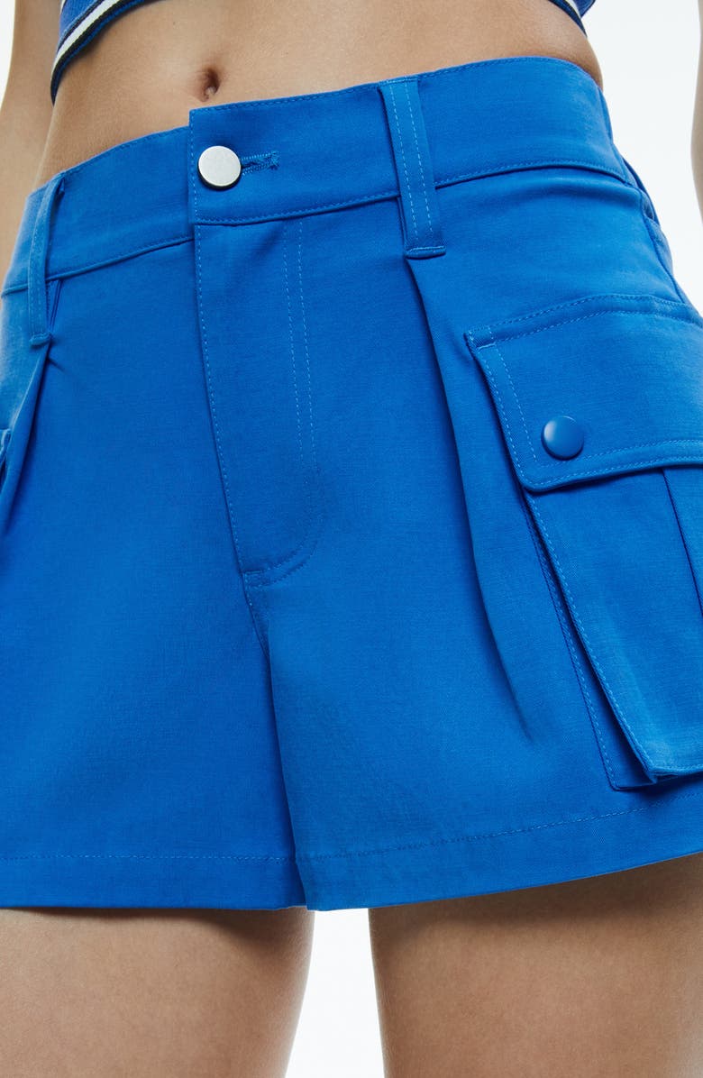 Alice + Olivia Jolette Cargo Shorts, Alternate, color, French Blue