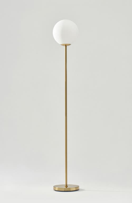 Brightech Luna 65" Modern Led Floor Lamp With Glass Globe Shade