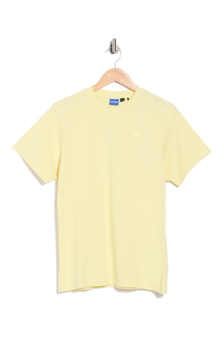 Crewneck Short Sleeve Cotton T-Shirt, Alternate, color, LIGHT/ PASTEL YELLOW
