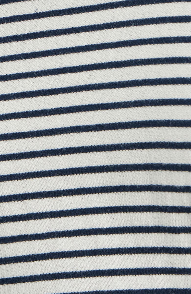 Rails Gabbie Tie Waist Top, Alternate, color, Ivory Navy Micro Stripe