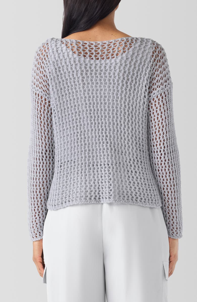 Eileen Fisher Bateau Neck Organic Cotton Sweater, Alternate, color, 