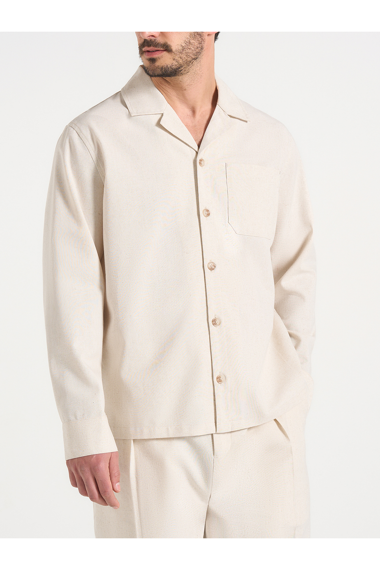 Constant Linen Overshirt, Alternate, color, Natural