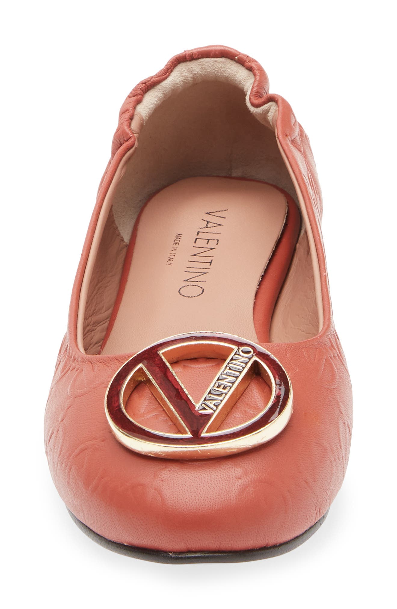 VALENTINO BY MARIO VALENTINO Calliope VLOGO Ballet Flat, Alternate, color, Rust