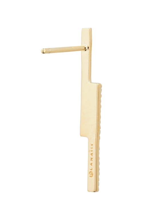 LANA LANA DIAMOND BAR LINEAR EARRINGS 