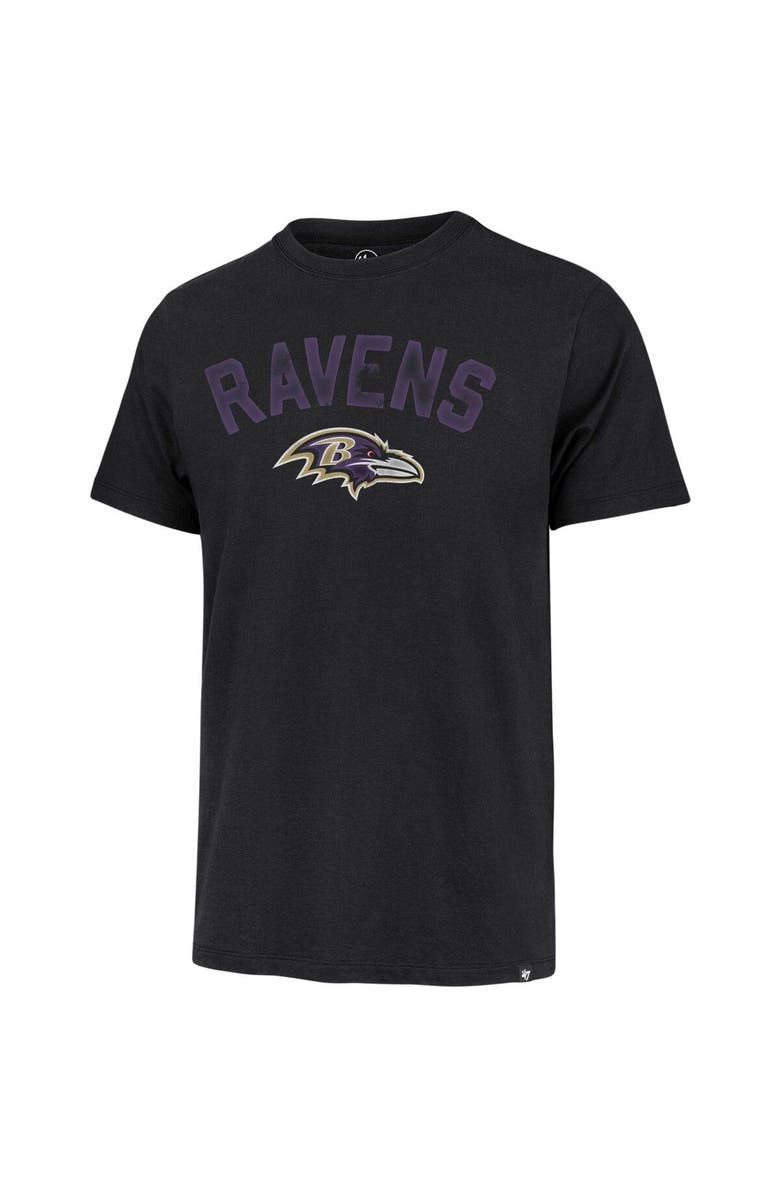 '47 Men's '47 Black Baltimore Ravens All Arch Franklin T-Shirt, Alternate, color, Black