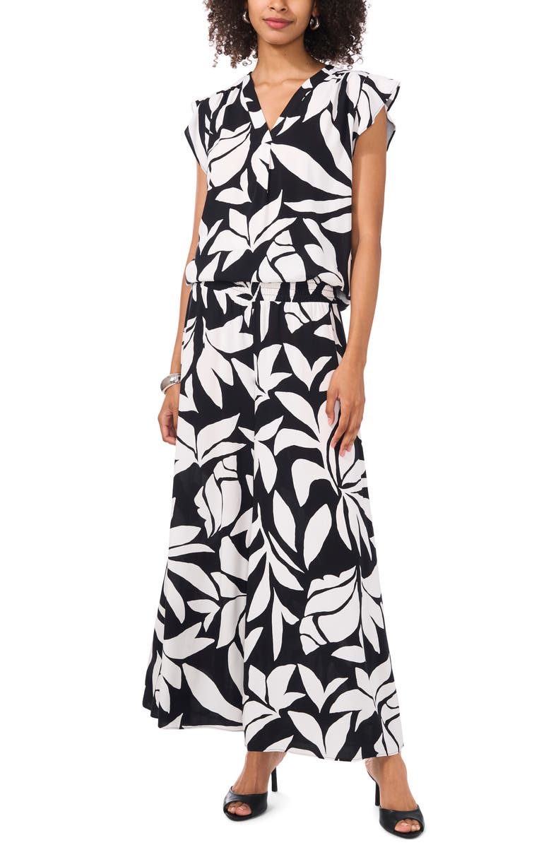 Vince Camuto Smocked Waist Wide Leg Pants, Alternate, color, 