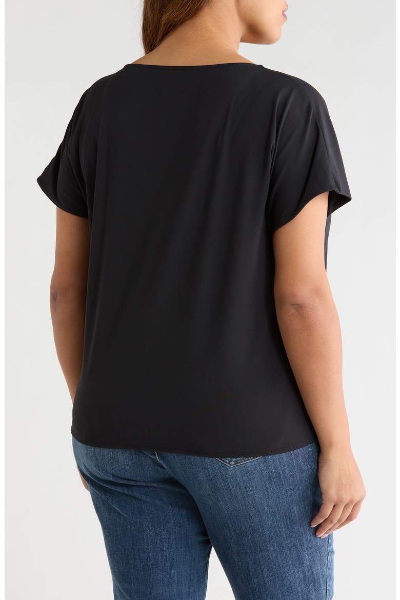 Ensley Cowl Neck Top, Alternate, color, BLACK