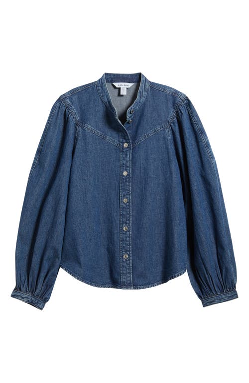 & Other Stories Denim Button-up Shirt In Blue Medium