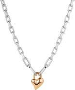 JENNY BIRD Padlock Heart Pendant Necklace
