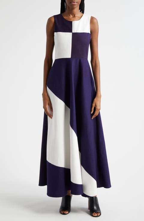 Dami Colorblock A-Line Dress