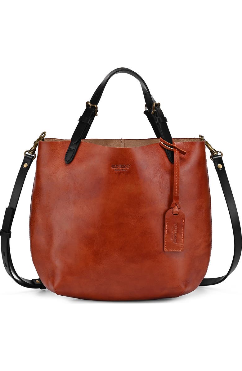 OLD TREND Dip Dye Leather Mini Tote, Main, color,