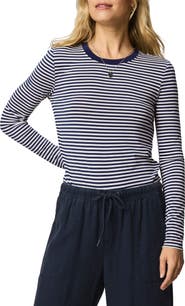 Splendid Stripe Long Sleeve Tee