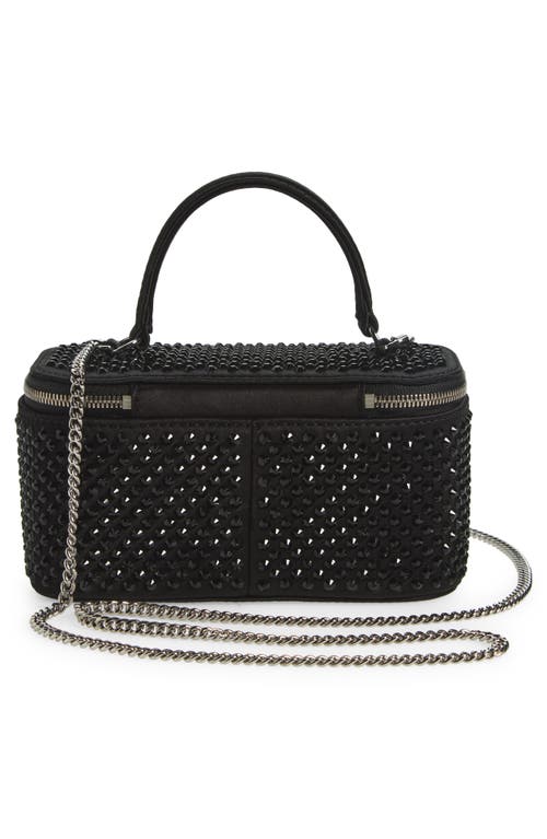 Tory Burch Kira Crystal Embellished Satin Vanity Case