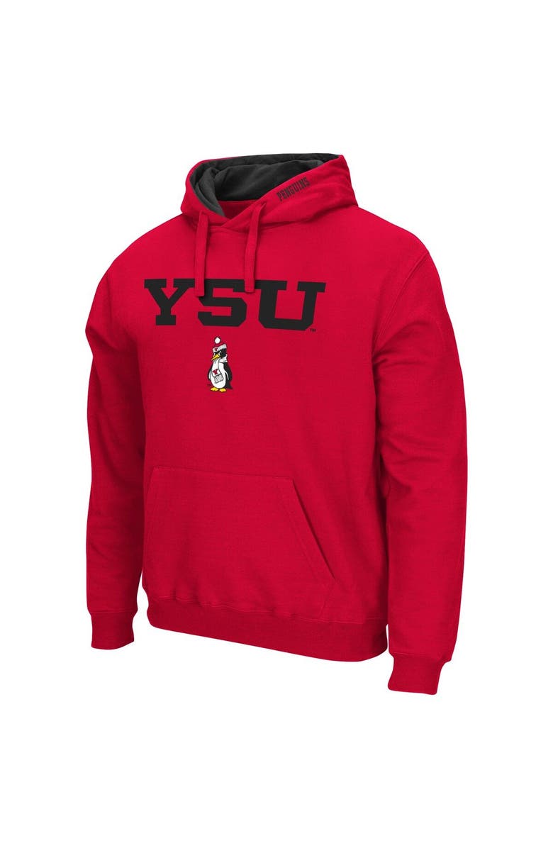 COLOSSEUM Men's Colosseum Red Youngstown State Penguins Arch and Logo Pullover Hoodie, Alternate, color, Red