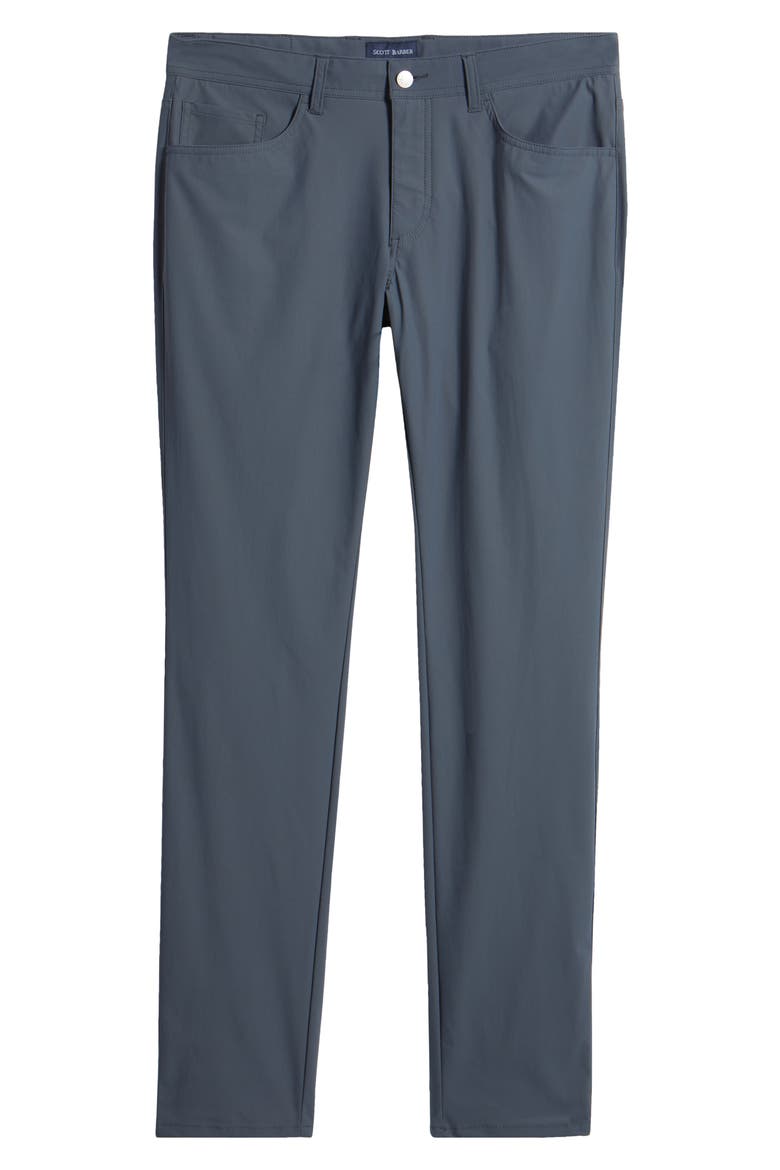 Warp Knit Stretch Nylon 5-Pocket Pants, Alternate, color, PETROL
