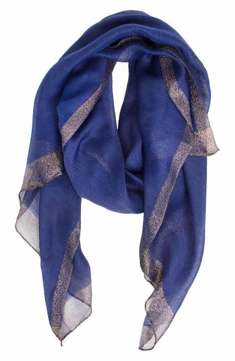 SAACHI Shimmer Border Scarf